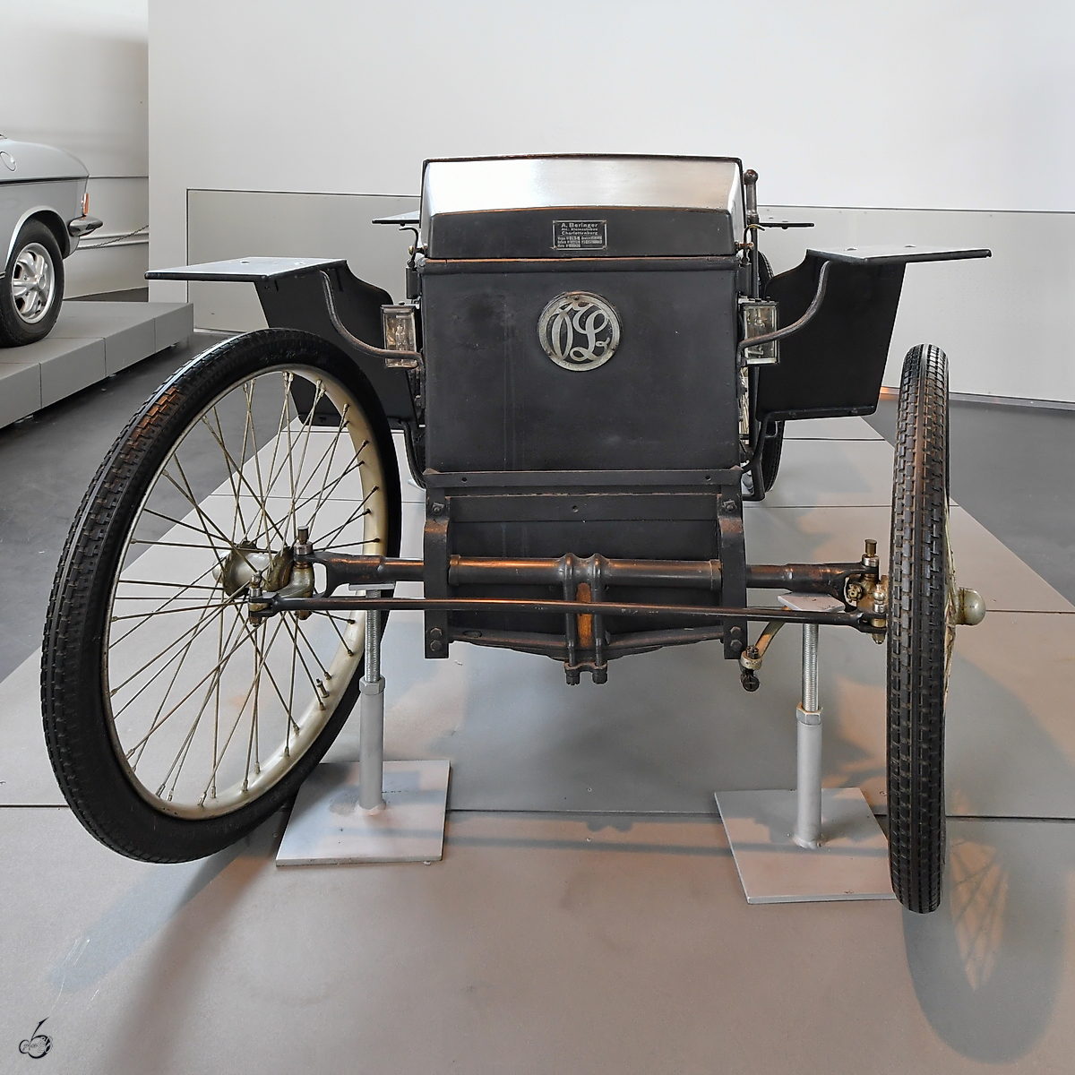 Dieser Slaby-Beringer Elektrowagen von 1920 war Mitte August 2020 im Verkehrszentrum des Deutschen Museums in München zu sehen.