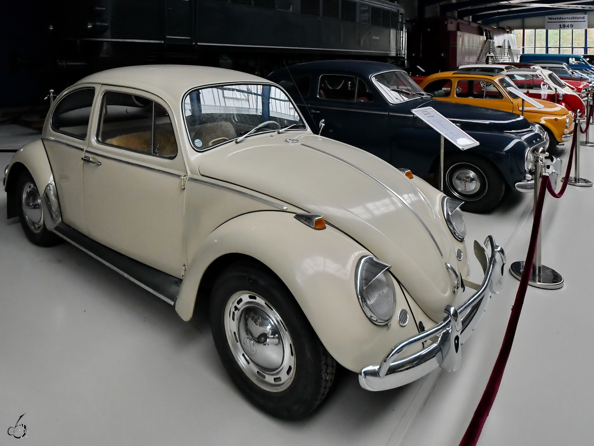 Dieser VW Käfer befindet sich im Oldtimermuseum Prora. (November 2022)