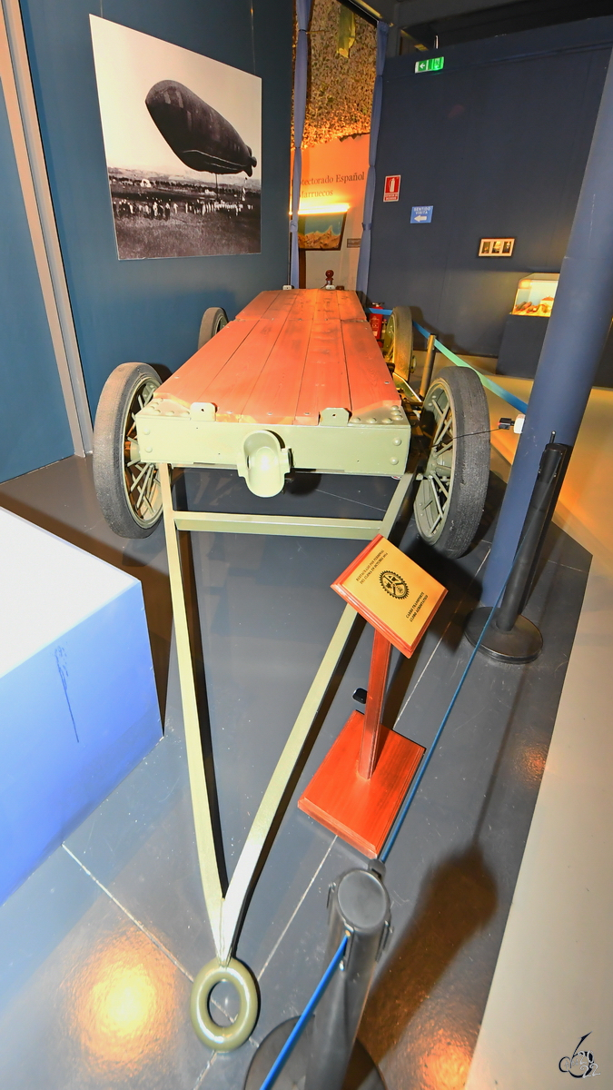 Dieses Anhänger ist im Museo del Aire ausgestellt. (Cuatro Vientos, November 2022)