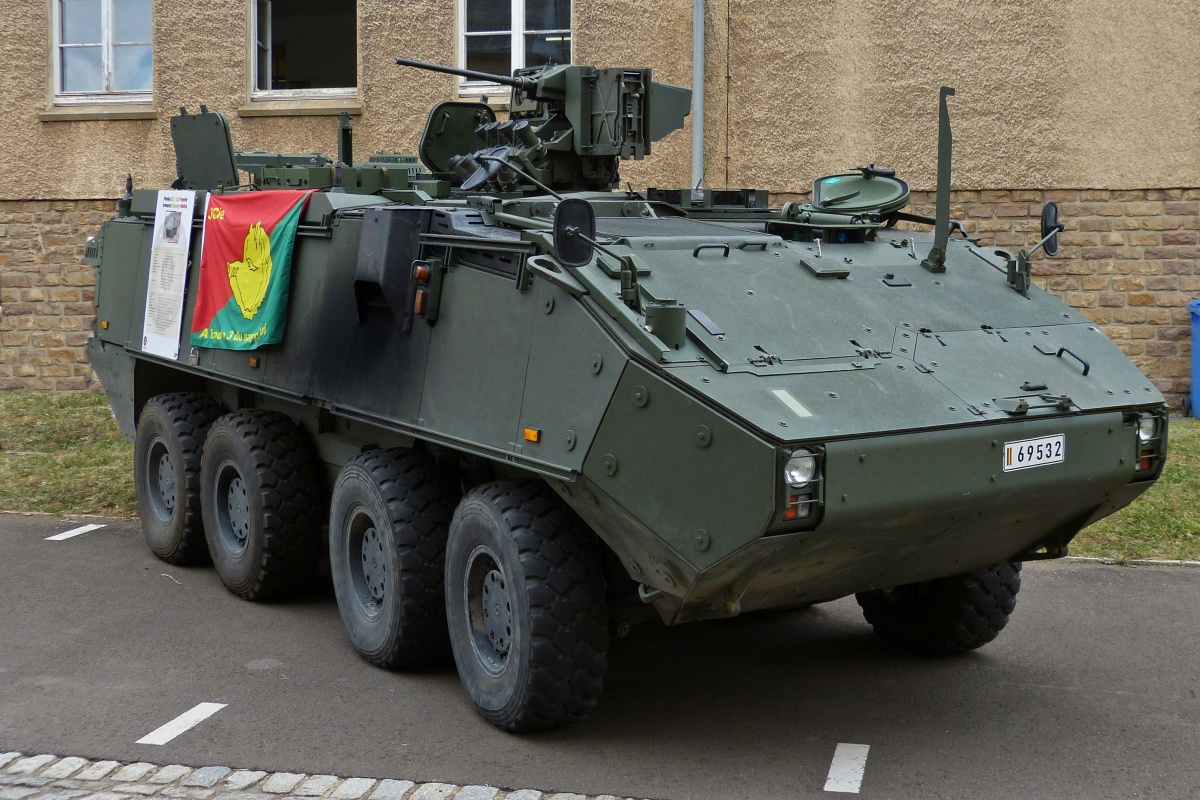 Dieses Radpanzerfahrzeug aus Belgien, war beim Tag der offenen Tr der luxemburgischen Armee zu Gast. 10.07.2022