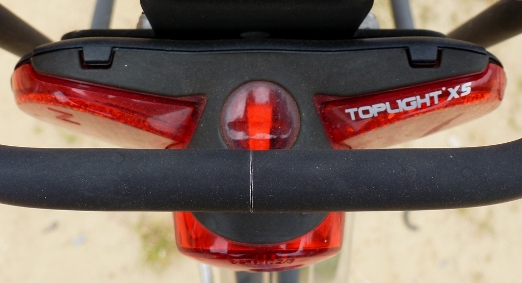 draufsicht Fahrradrcklicht mit Diodentechnik Typ bm Toplight Xs 14,07,2013