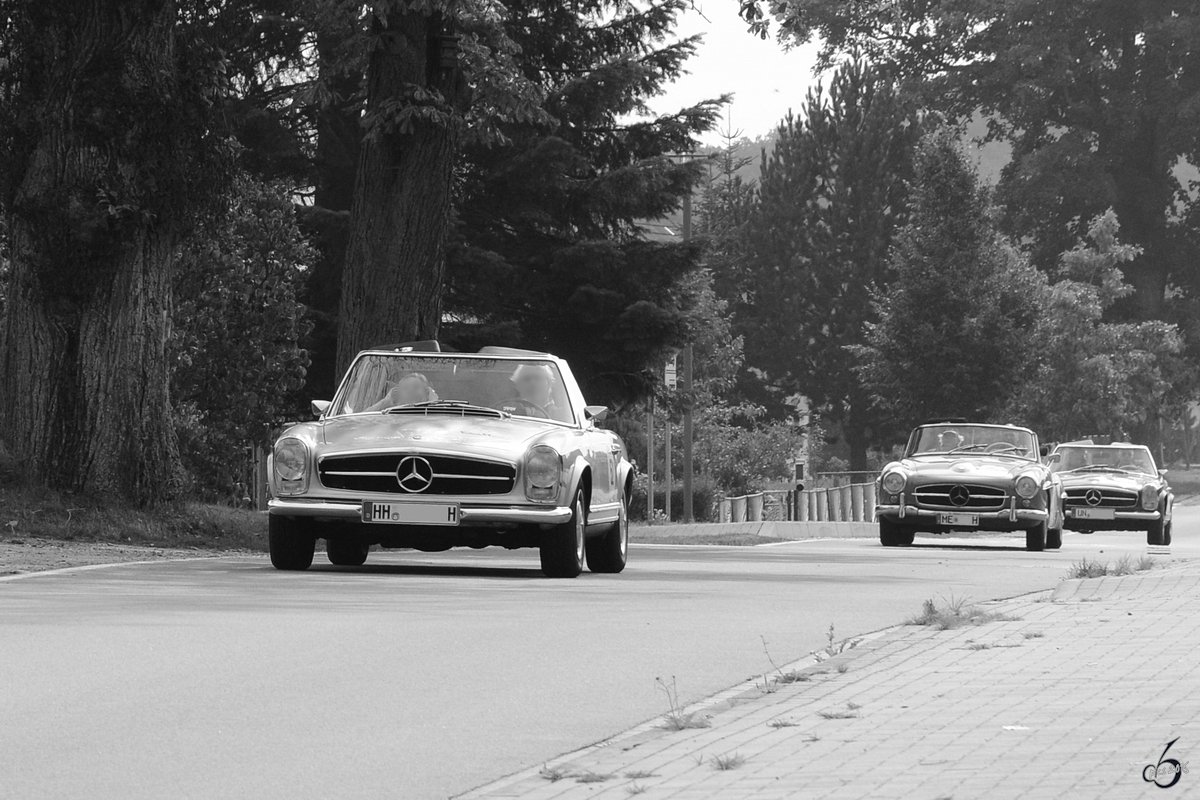 Drei Mercedes-Benz Cabrio´s im August 2012 in Linstow.