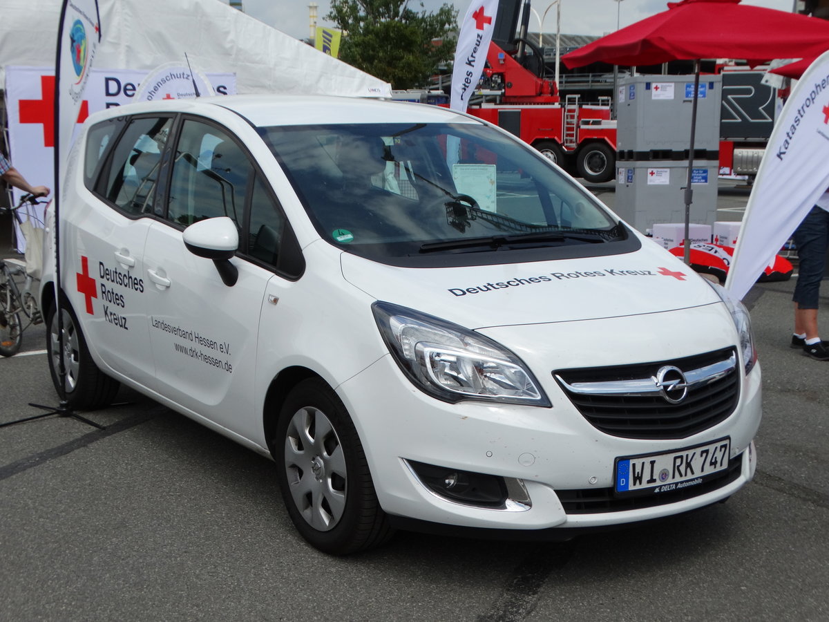 DRK Opel Meriva B am 16.06.17 auf dem Hessentag in Rüsselsheim
