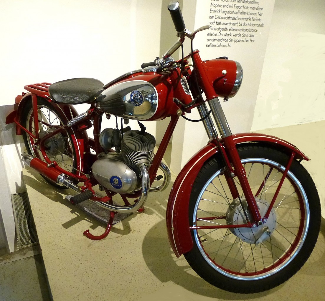 Drkopp, Oldtimer-Motorrad der Drkoppwerke AG in Bielefeld, NSU-Museum, Sept.2014