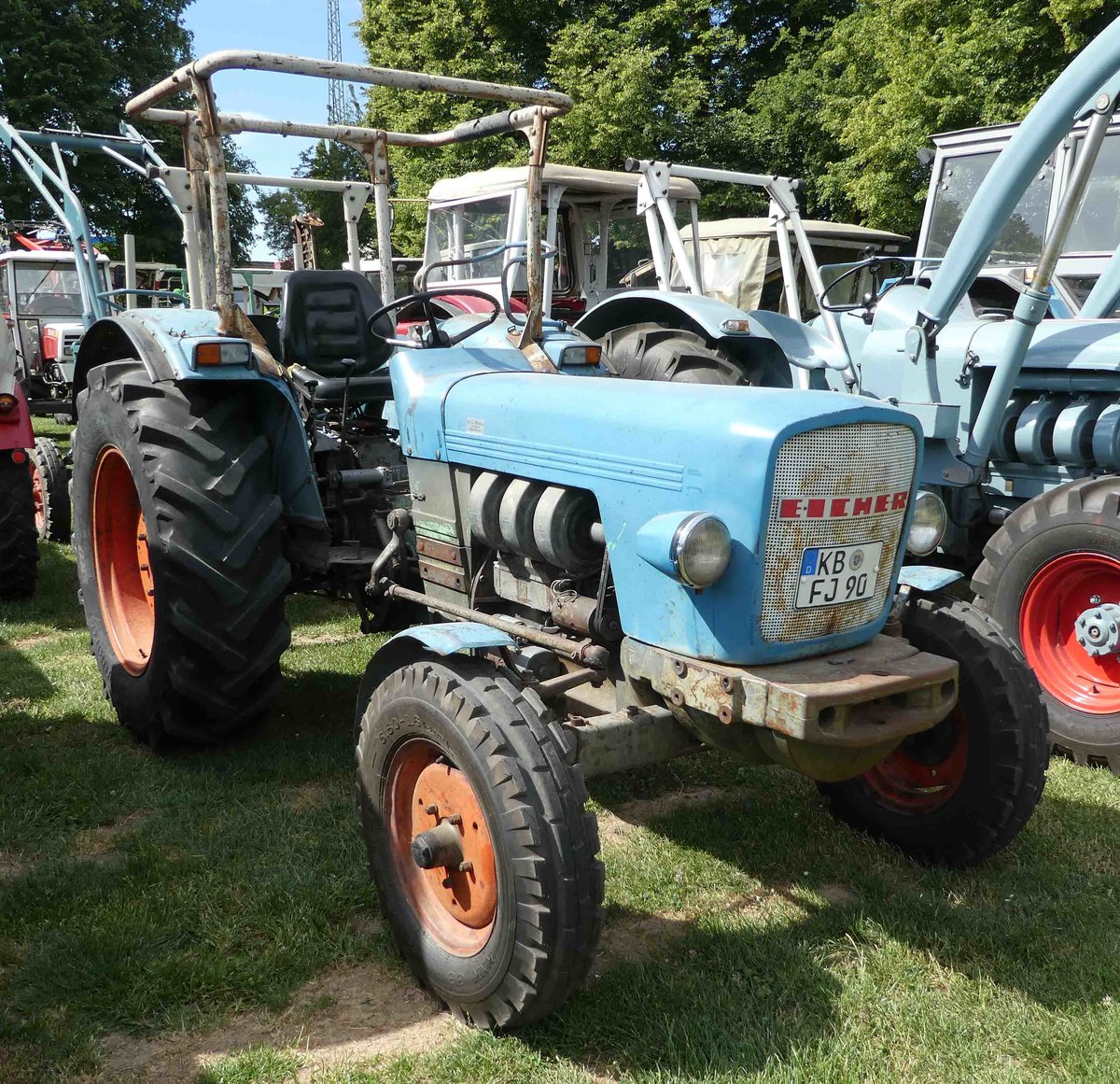 EICHERDiesel steht anlässlich der Oldtimerausstellung als letzter am