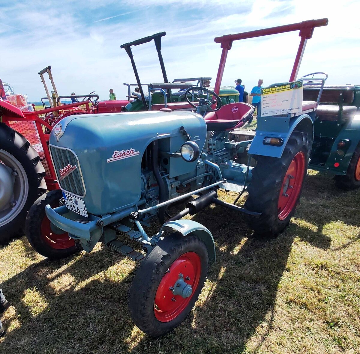 =Eicher Leopard, Bj. 1960, 15 PS, ausgestellt bei der Oldtimerveranstaltung der OLDTIMERFREUNDE OHMTAL in Dannenrod, 09-2025