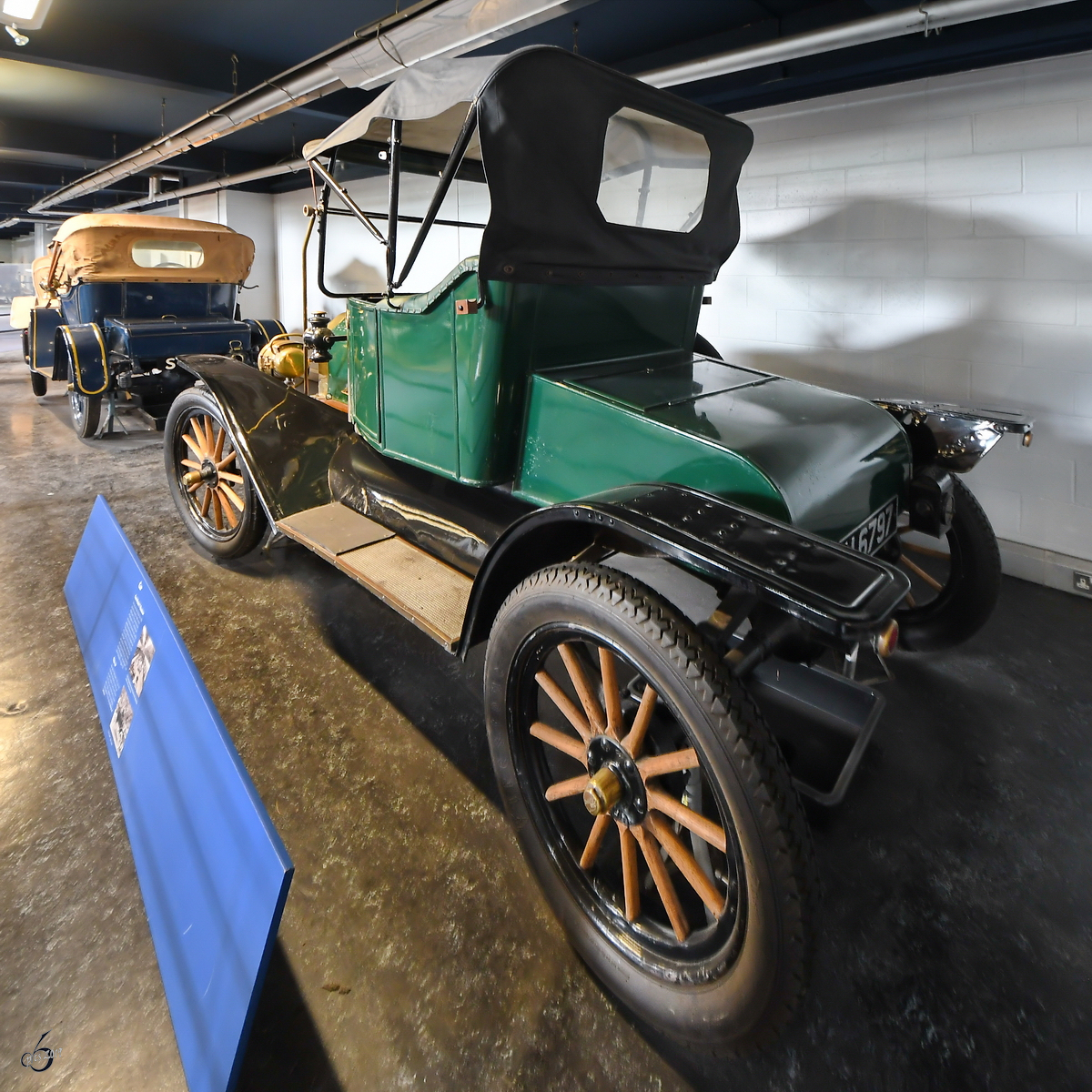 Ein 1912 gebauter Ford Model T, so gesehen Anfang Mai 2019 im Museum of Science and Industry in Manchester.