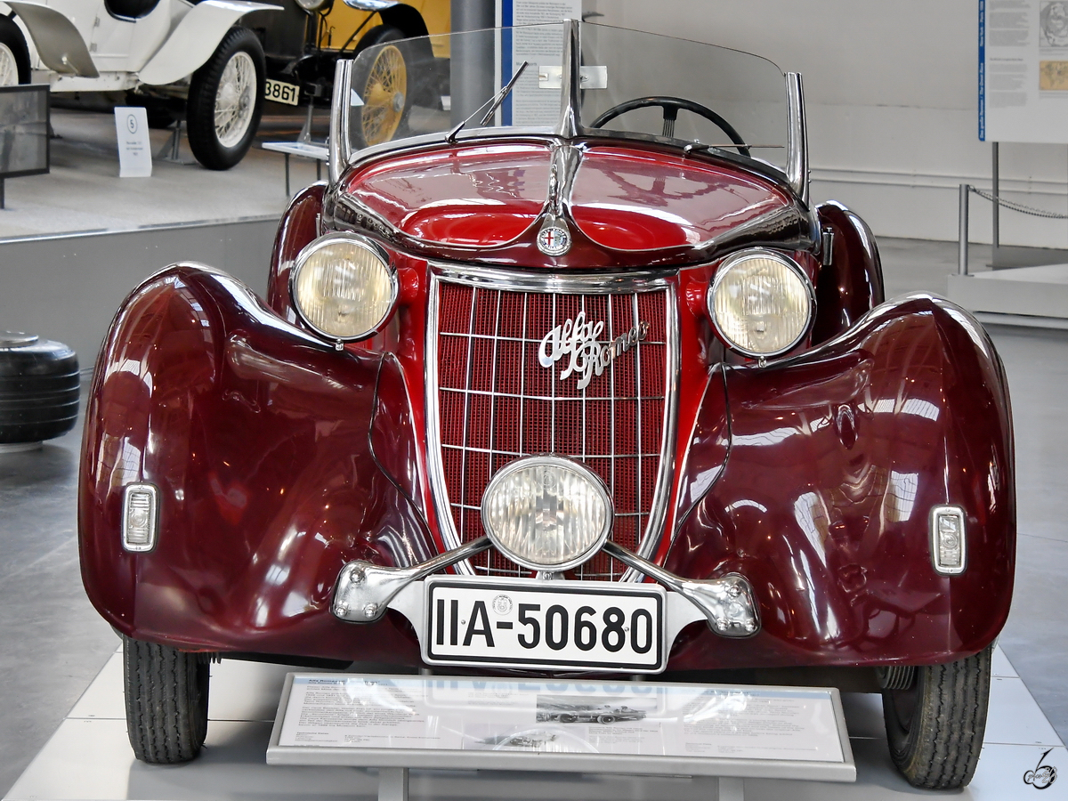 Ein Alfa Romeo 6C 1750 war Mitte August 2020 im Verkehrszentrum des Deutschen Museums in München zu sehen.