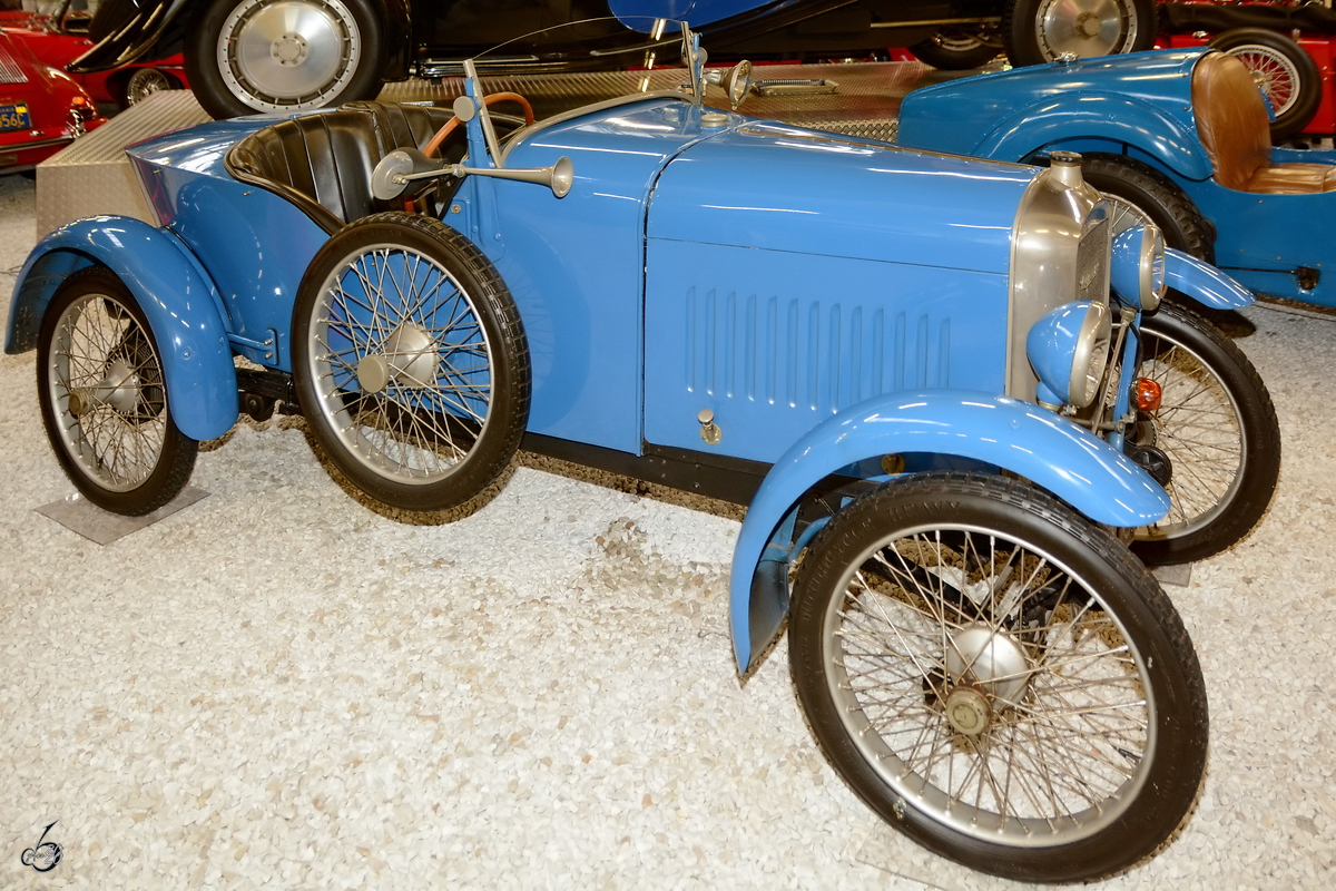 Ein Amilcar Type CC war im Dezember 2014 im Auto- und Technikmuseum Sinsheim zu bewundern.