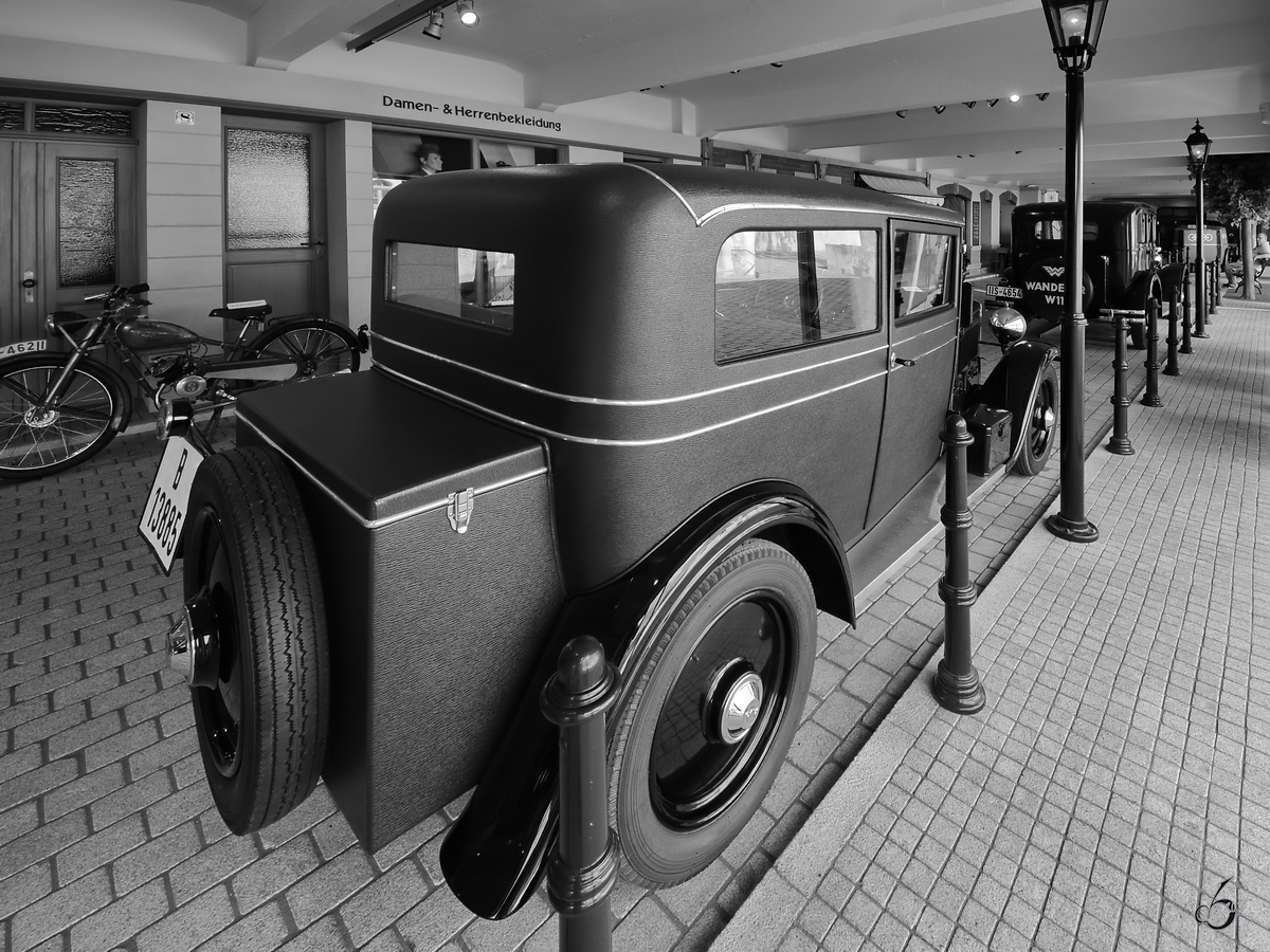 Ein Audi P5 aus dem Jahr 1929. (August Horch Museum Zwickau, August 2018)