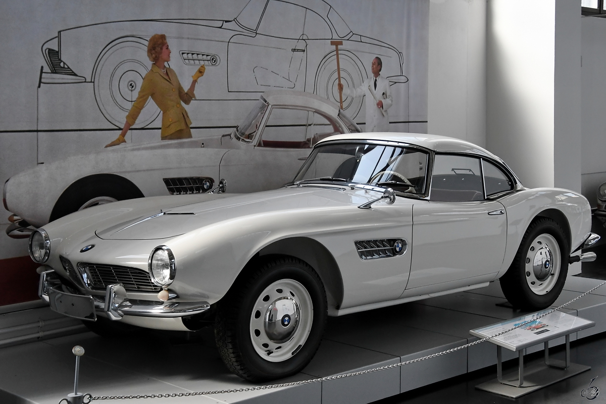 Ein BMW 507 Gran Tourismo, Baujahr 1959 war Mitte August 2020 im Verkehrszentrum des Deutschen Museums in München ausgestellt.