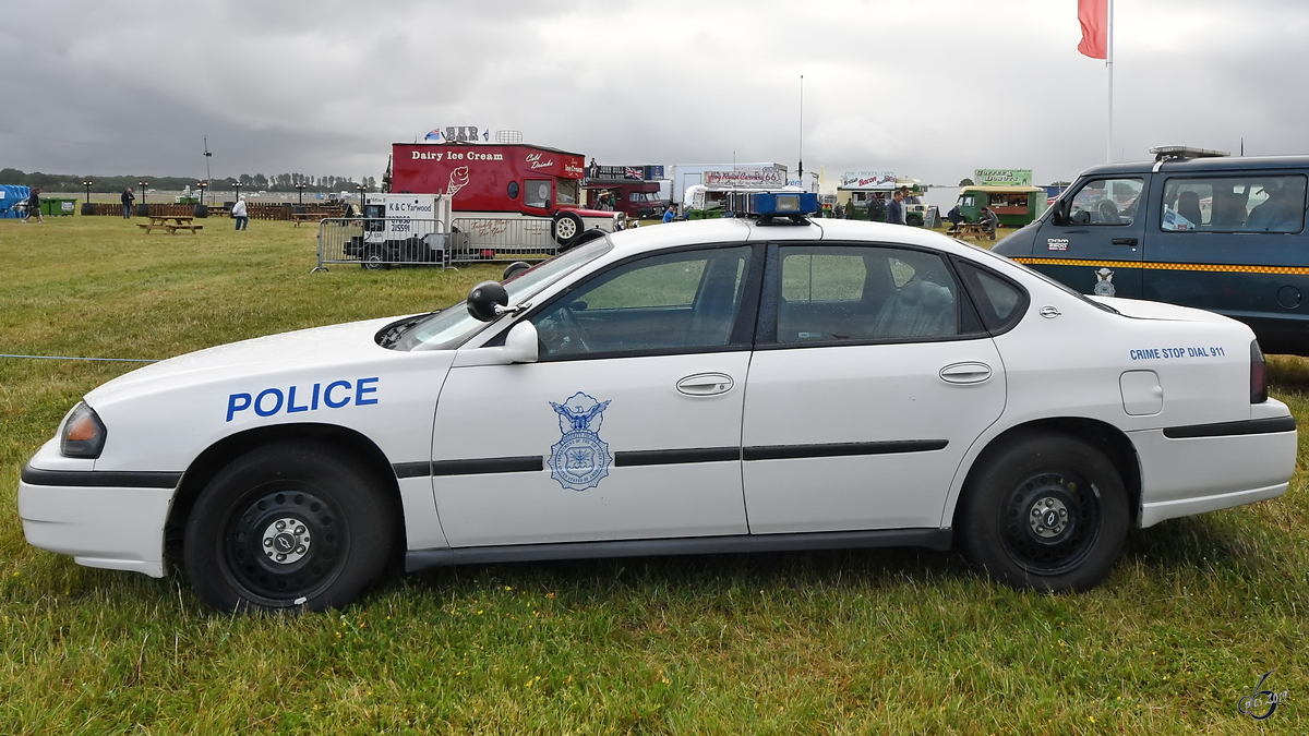 Ein Chevrolet Impala der Polizei der U.S. Air Force. (Fairford, Juli 2019)