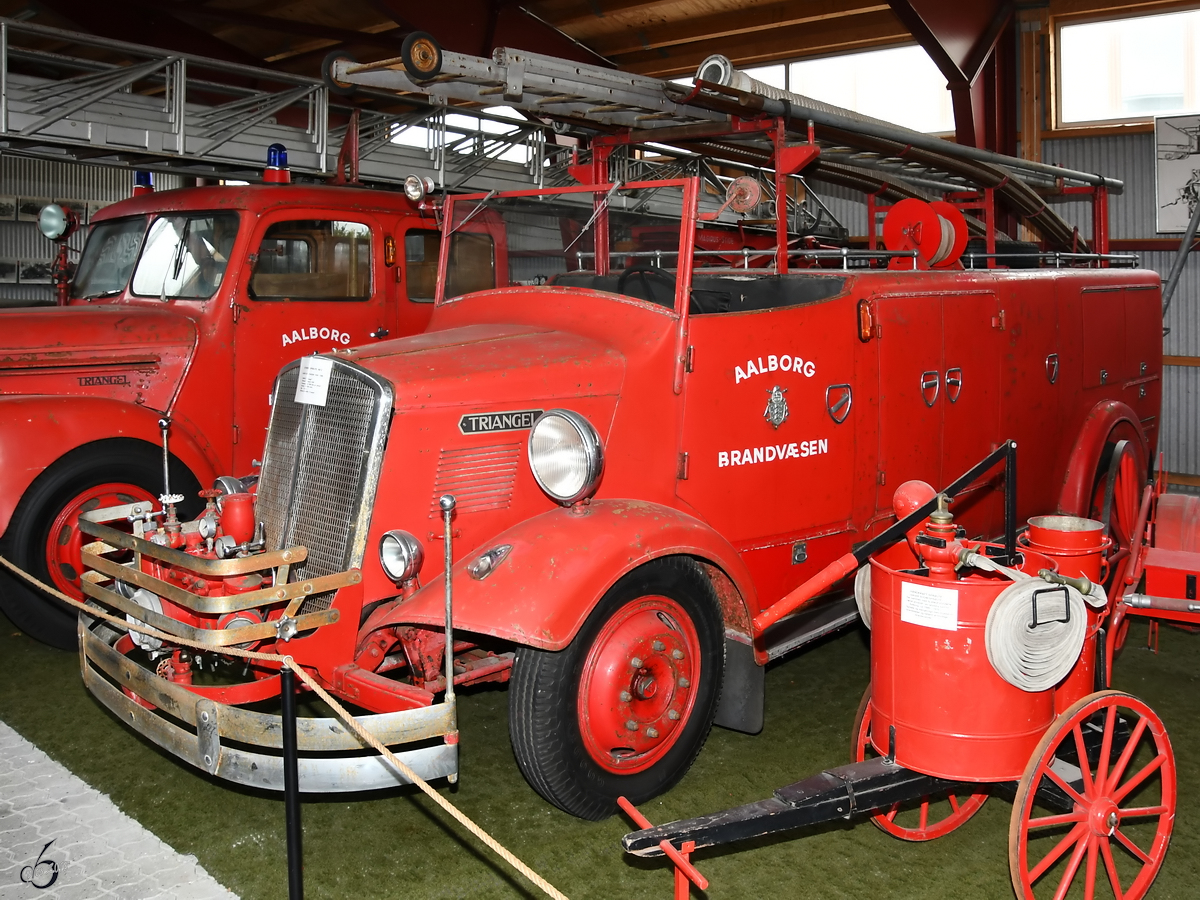 Ein Feuerwehrfahrzeug AB 2 Triangel aus dem Jahre 1939. (Verteidigungs- und Garnisonsmuseum Aalborg, Juni 2018)