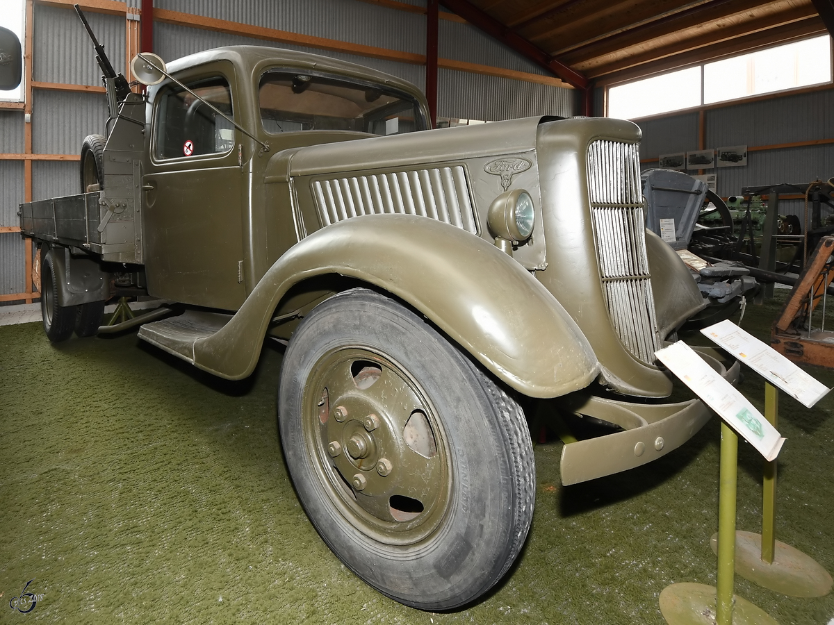 Ein Ford V8 von 1939. (Verteidigungs- und Garnisonsmuseum Aalborg, Juni 2018)