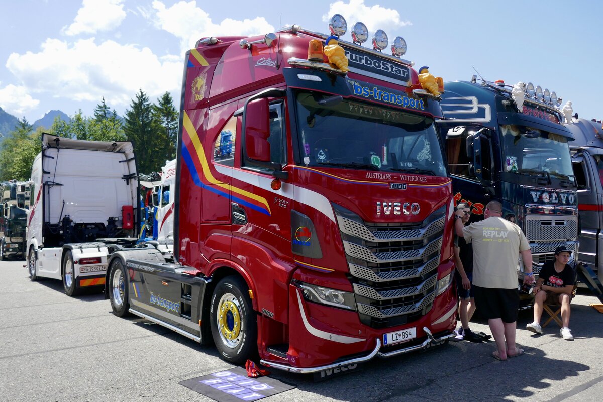 Ein Iveco S-Way Zugmaschine Bis sp�ter-transport am 20.6.26 bei der L�ndle Truckshow.