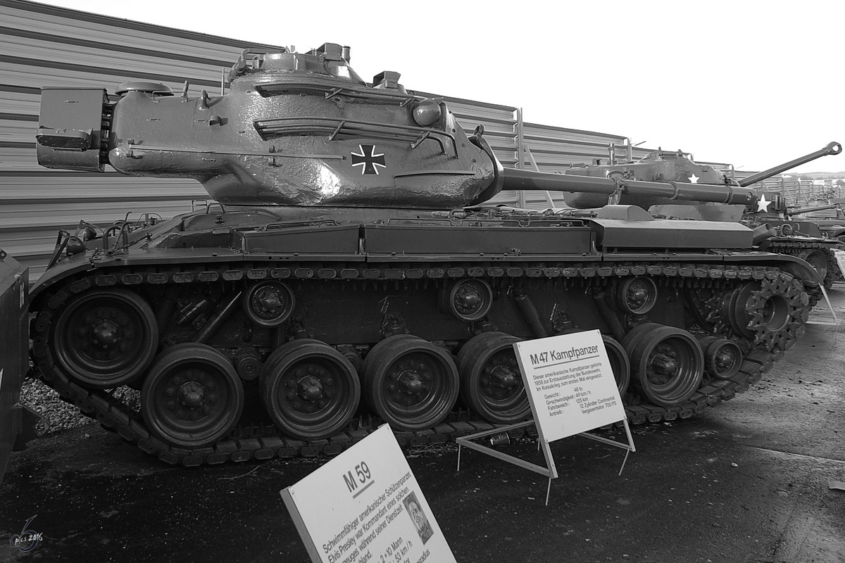 Ein Kampfpanzer M47 Patton I im Auto- und Technikmuseum Sinsheim. (Januar 2007)