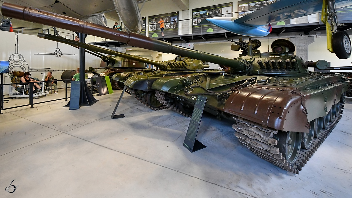 Ein Kampfpanzer vom Typ M84 war Ende August 2019 im Park der Militärgeschichte in Pivka ausgestellt. 
