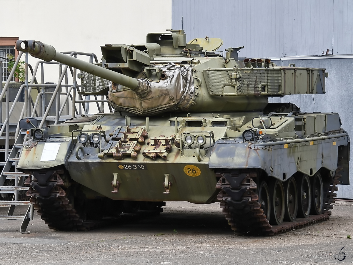 Ein leichter Kampfpanzer M41 DK1  Walker Bulldog  Anfang Juni 2018 im Verteidigungs- und Garnisonsmuseum Aalborg.
