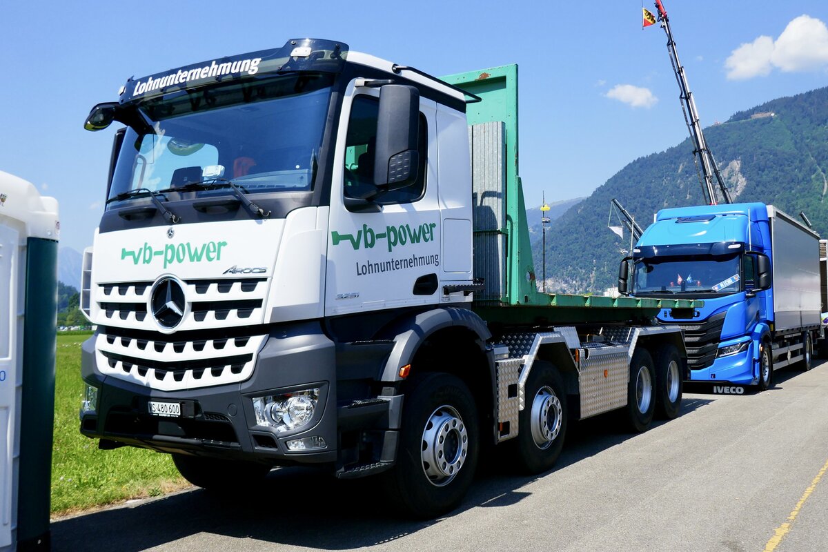 Ein MB Arocs von vb-power am 27.6.26 beim Trucker Festival Interlaken.