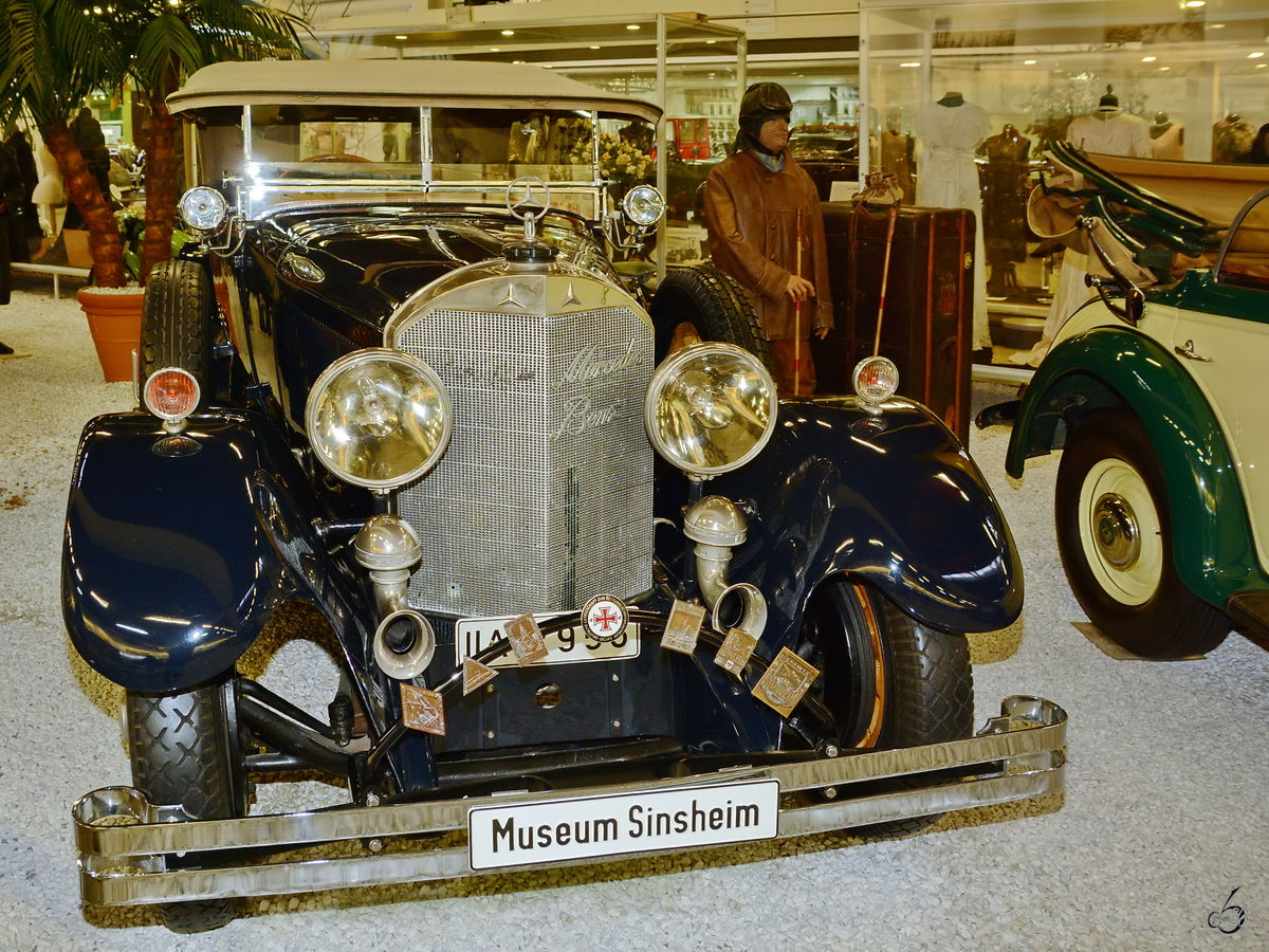 Ein Mercedes-Benz 400K von 1924 ist im Auto- und Technikmuseum Sinsheim zu sehen. (Dezember 2014)