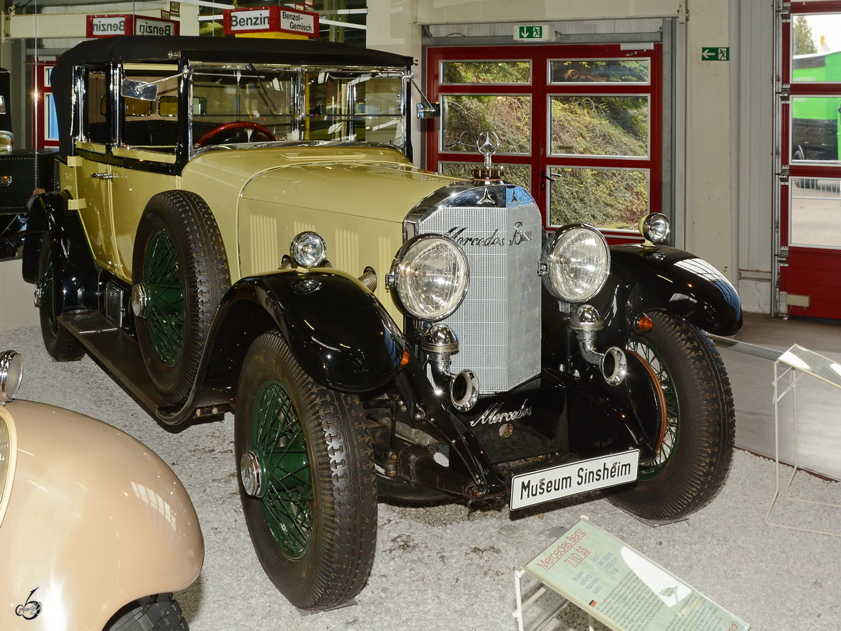 Ein Mercedes-Benz 630K aus dem Jahre 1928. (Auto- und Technikmuseum Sinsheim, Dezember 2014)