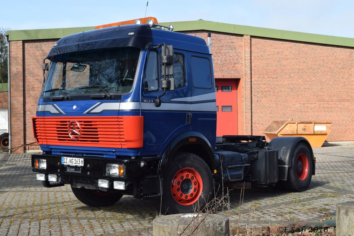 Ein Mercedes LPS 1633 in Itzehoe im März 2016.