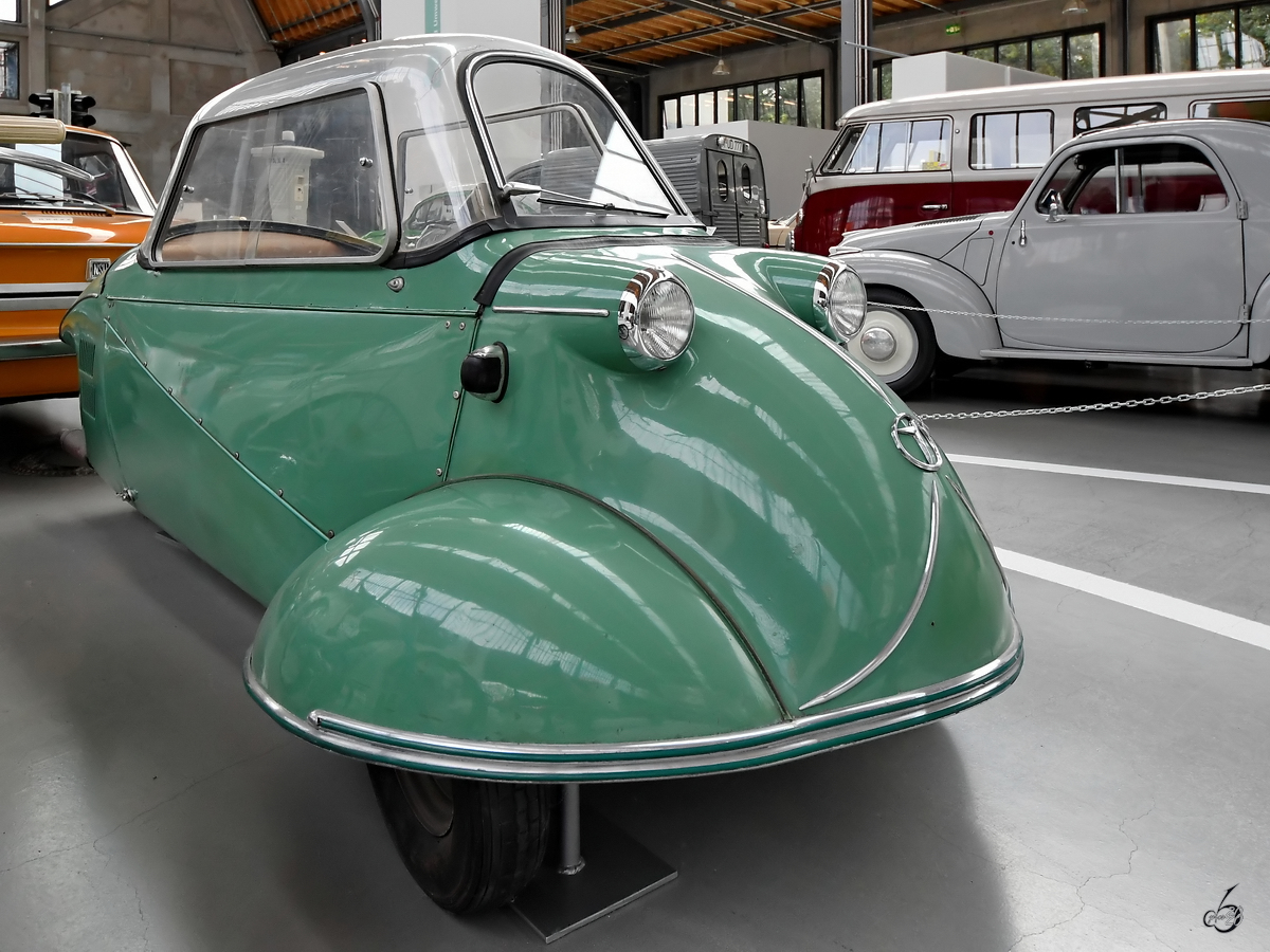 Ein Messerschmitt KR 175 von 1954 war Mitte August 2020 im Verkehrszentrum des Deutschen Museums in München zu sehen.