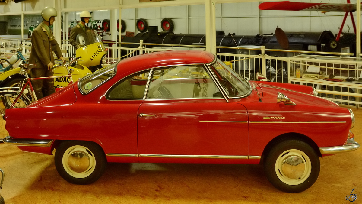 Ein NSU Sport-Prinz stand Anfang Dezember 2014 im Auto- und Technikmuseum Sinsheim.
