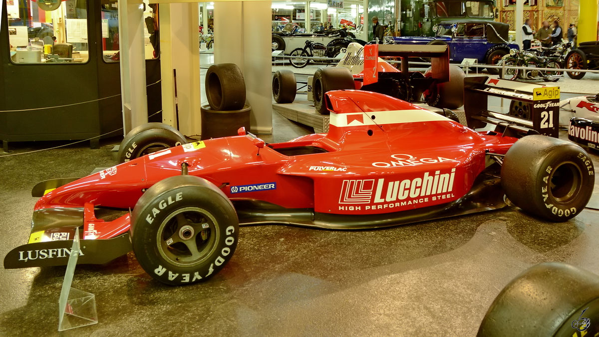 Ein RMS Dallara 192 Formel 1-Rennwagen war Anfang Dezember 2014 im Auto- und Technikmuseum Sinsheim zu sehen.