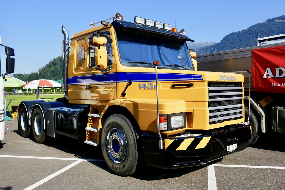 Ein Scania Toroedo am 27.6.26 beim Trucker Festival Interlaken.