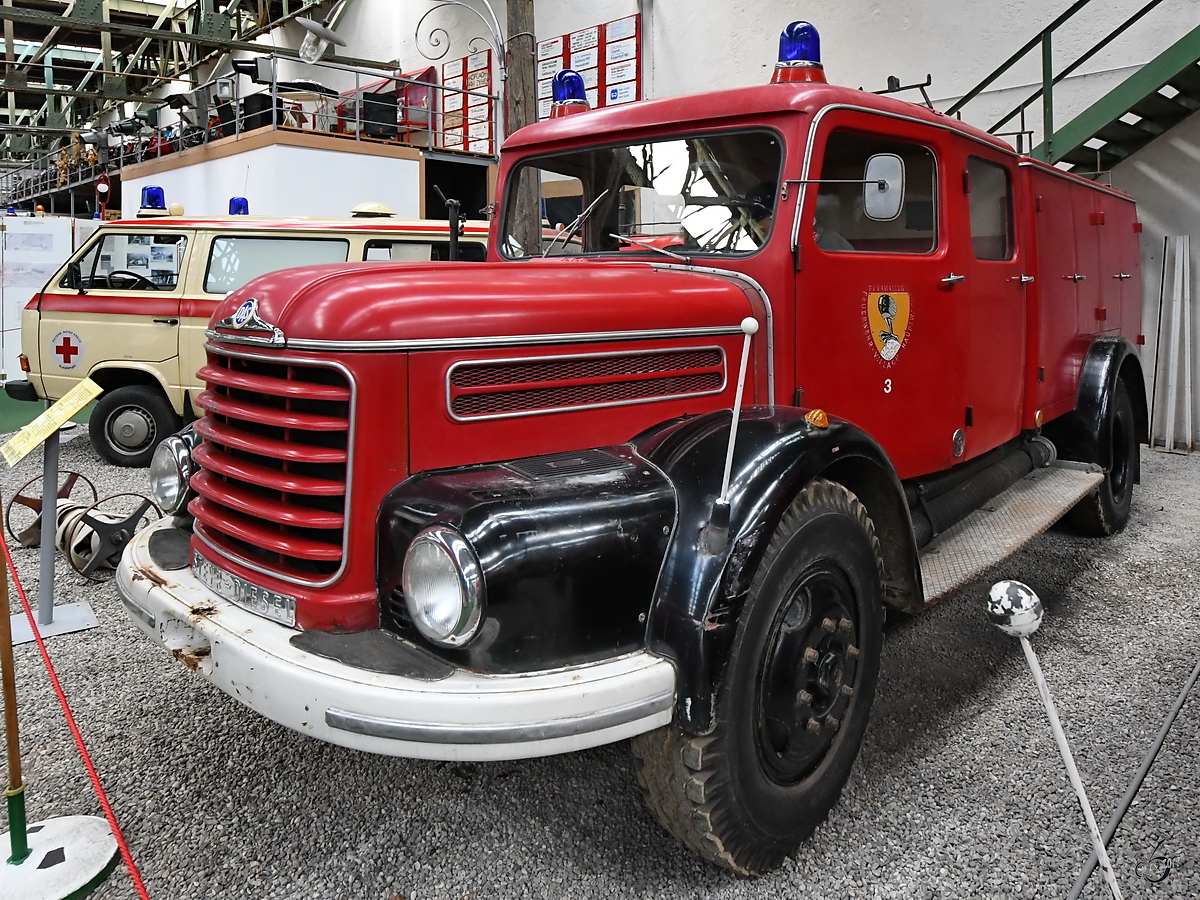 Ein Steyr Feuerwehrfahrzeug Anfang September 2019 im Historama Ferlach.