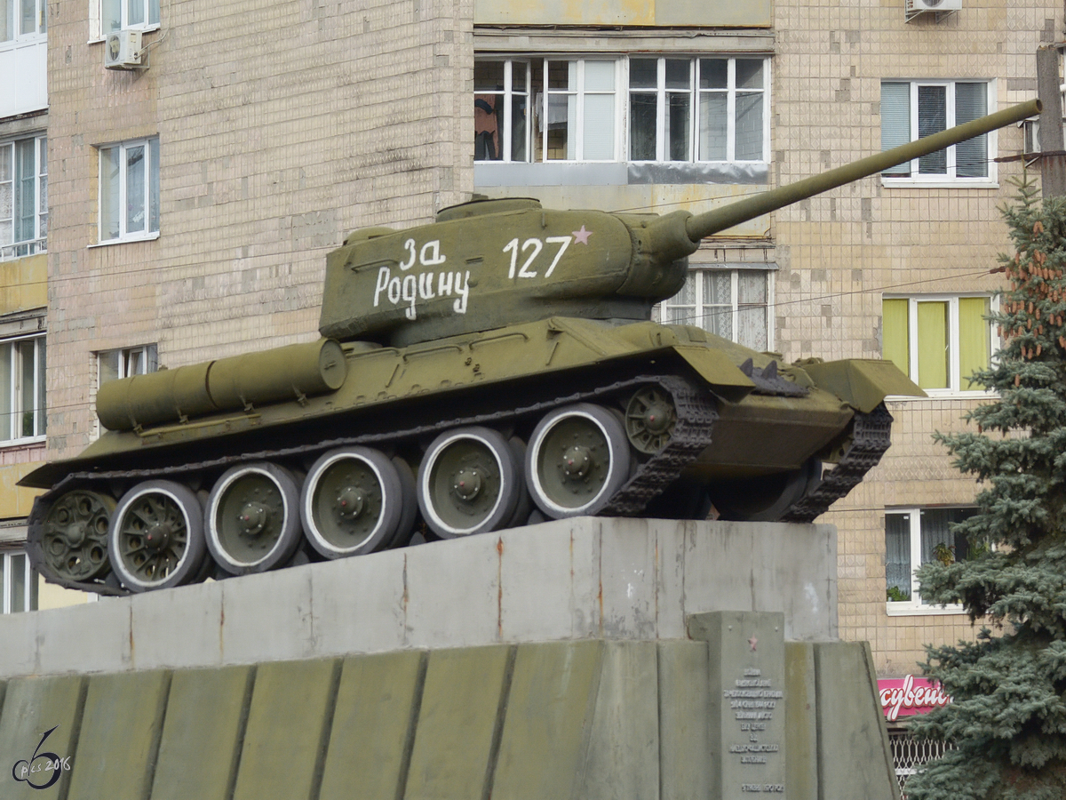 Ein T-34/85 in Bila Tserkva (April 2016)