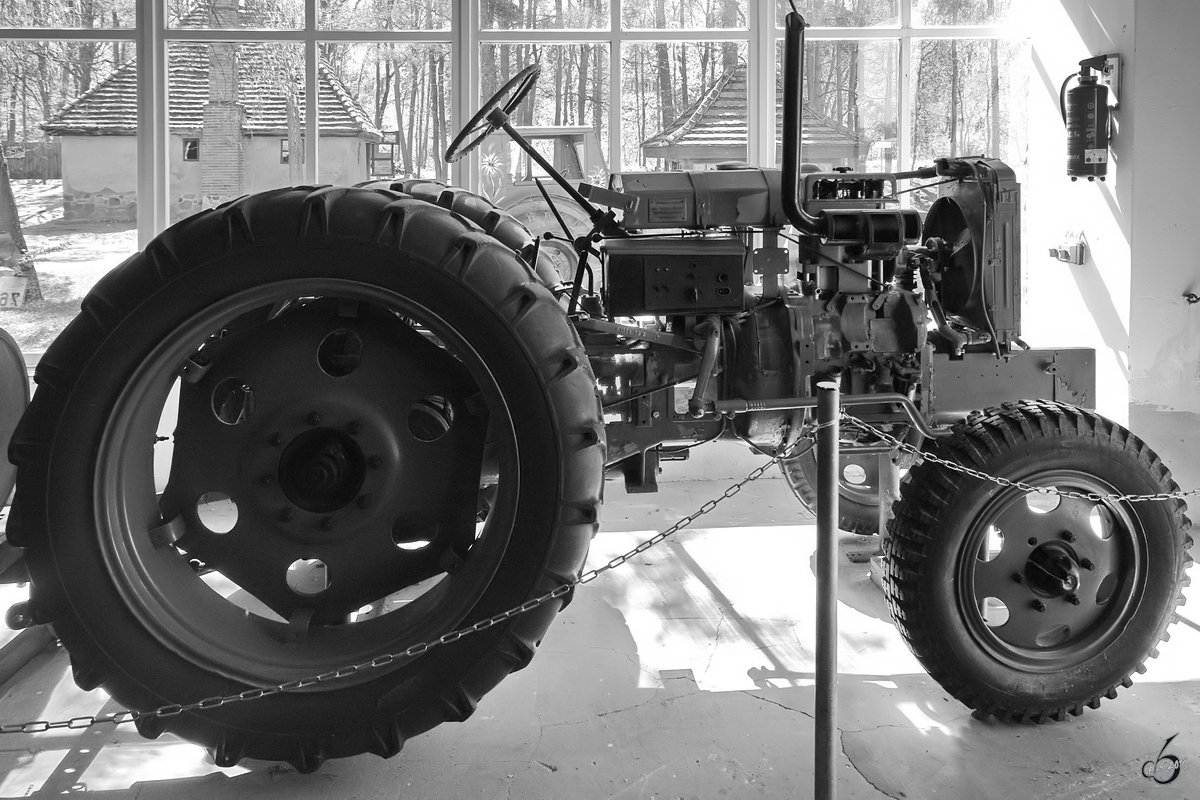 Ein Traktor IFA RS14/30 Favorit im Agroneum Alt Schwerin. (April 2009)