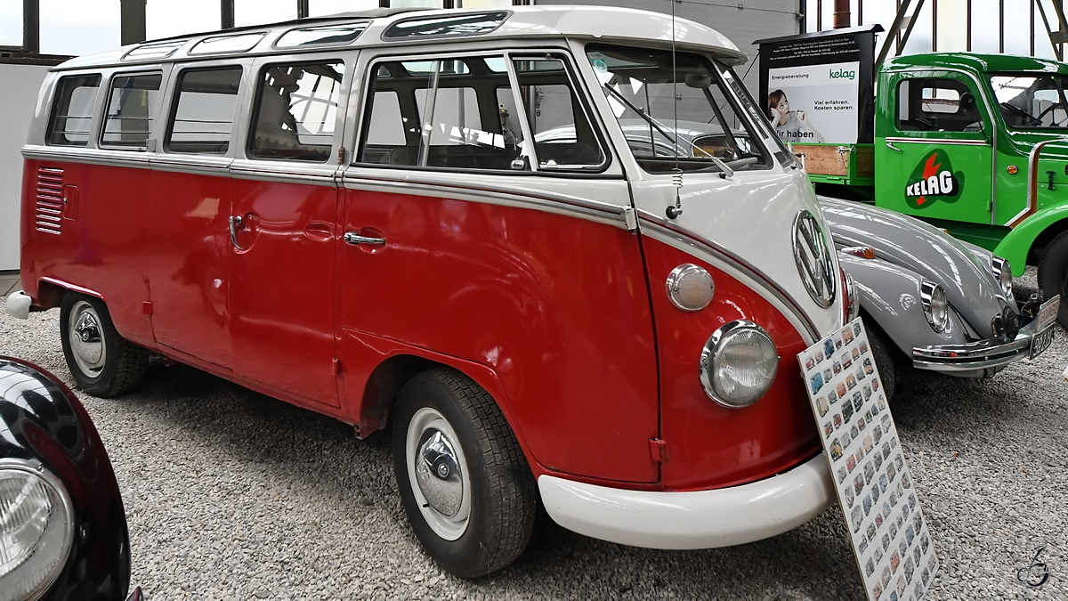Ein Volkswagen T1 Samba Anfang September 2019 im Historama Ferlach.