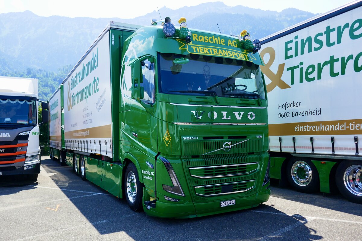 Ein Volvo H�ngerzug von Raschle am 27.6.26 beim Trucker Festival Interlaken.