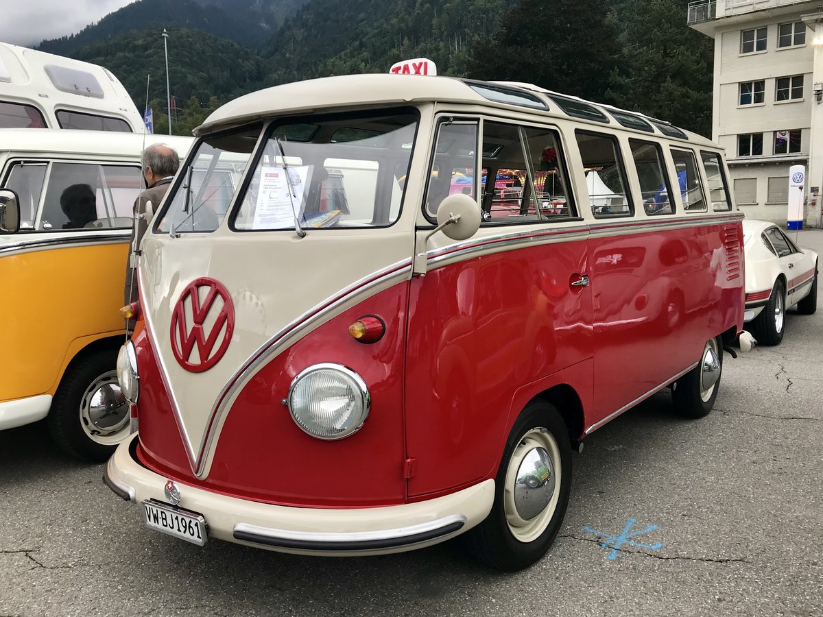 Ein weiterer VW Bulli der am VW Volksfest am 25.8.18 in Interlaken ausgestellt war.