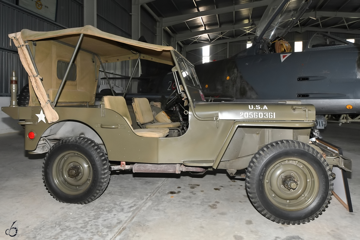 Ein Willys Jeep MB war Mitte Oktober 2017 im Malta Aviation Museum in Ta' Qali zu sehen.