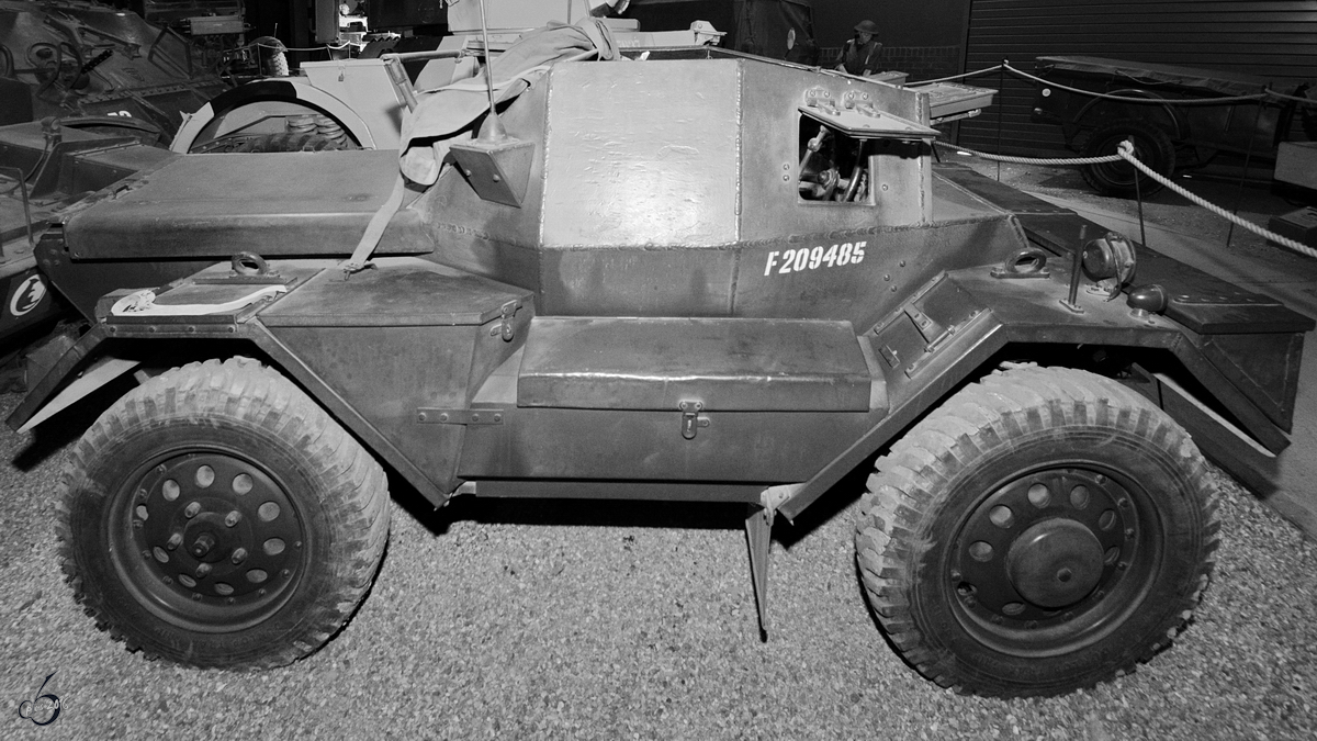 Ein zweisitziger britischer Spähpanzer Daimler Dingo im Imperial War Museum Duxford. (September 2013)