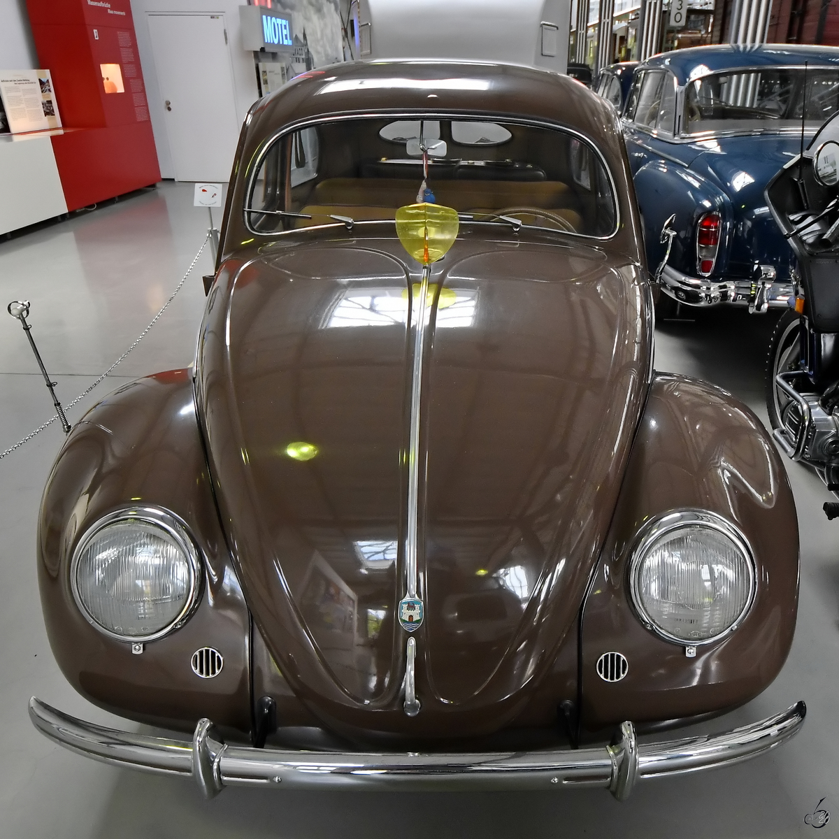 Eine VW Export Limousine von 1960 war Mitte August 2020 im Verkehrszentrum des Deutschen Museums in München ausgestellt.
