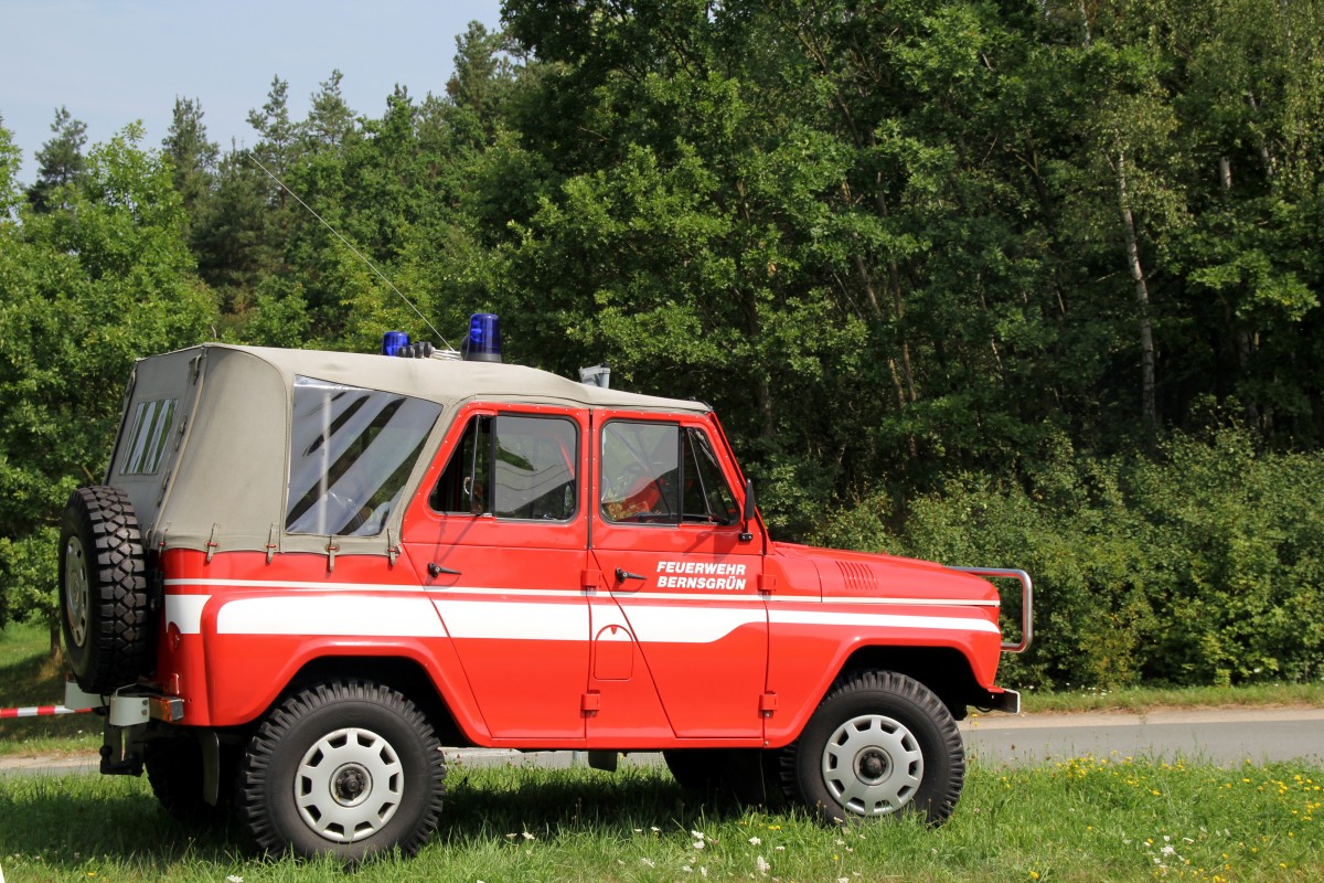 Einsatzleitwagen der Freiwillige Feuerwehr Bernsgrün. Foto 26.07.14