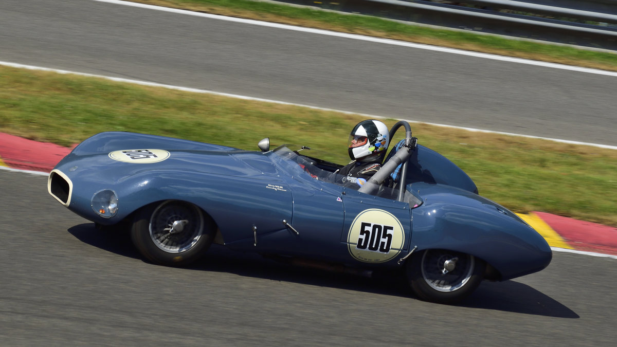 Elva MKIII , A Gentle Drivers Trophy am 15.07.2018 beim Youngtimer Festival in Spa Francorchamps 