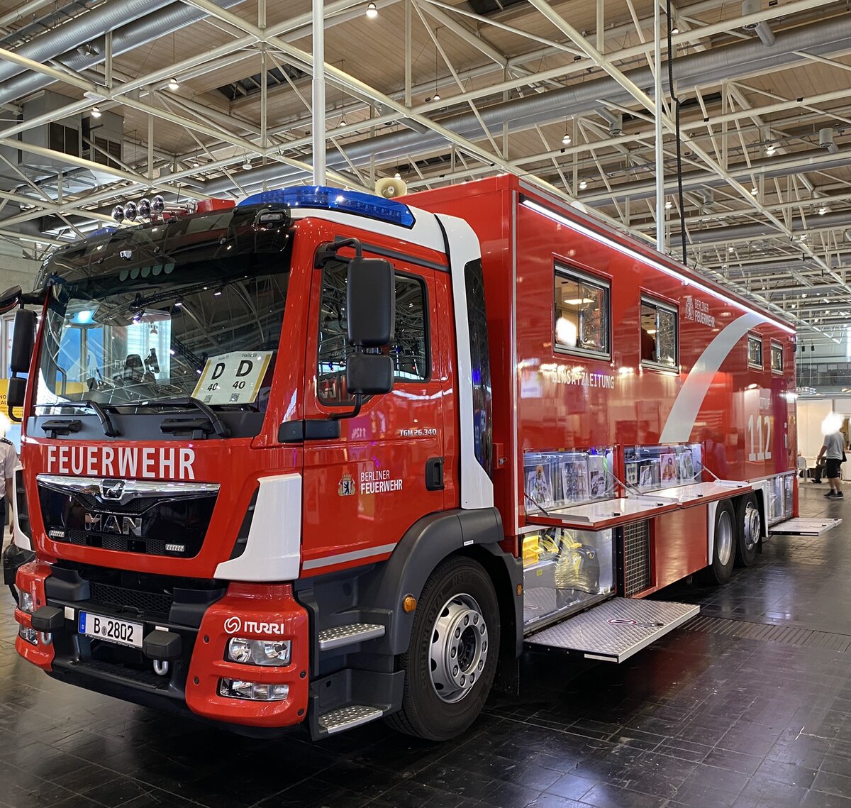 ELW 2 der Feuerwehr Berlin,  MAN TGM 26.340, auf der Interschutz 2022 in Hannover.