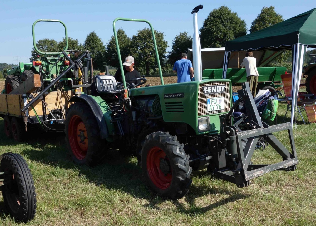 Fendt Farmer 200 V, ausgestellt beim Deutz-Club Allmus im August 2015