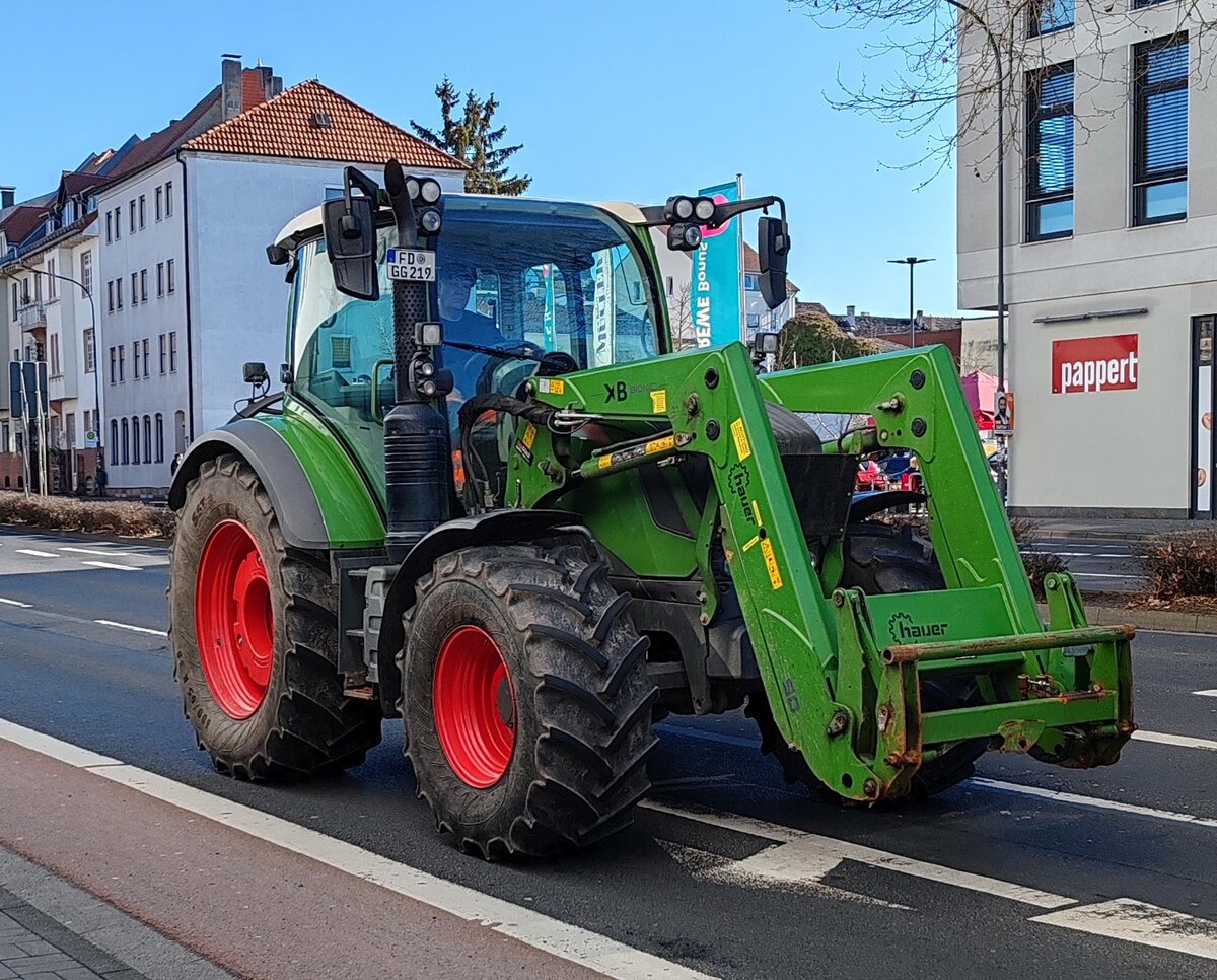 =Fendt Vario unterwegs in Fulda im Februar 2026