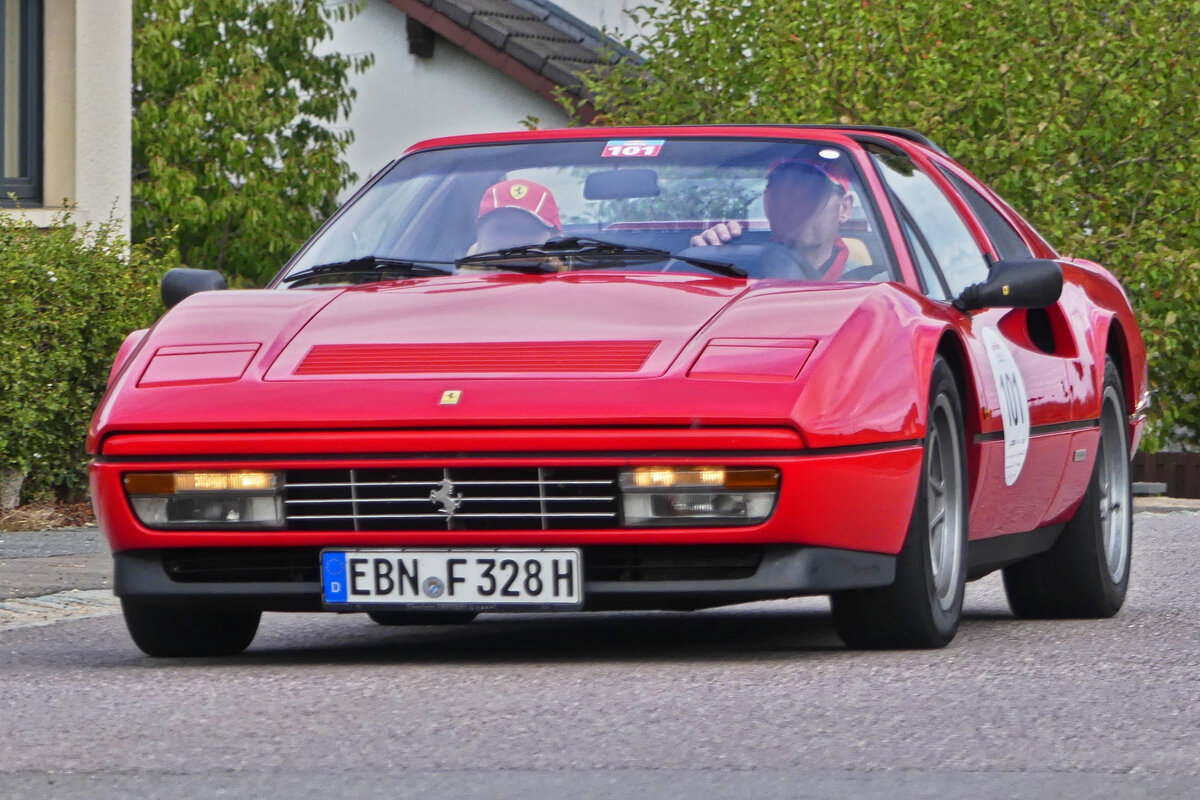 Ferrari 328 GTS, BJ 1987, im Bild festgehalten bei der Luxemburg Classic Rallye. 11.09.2026 