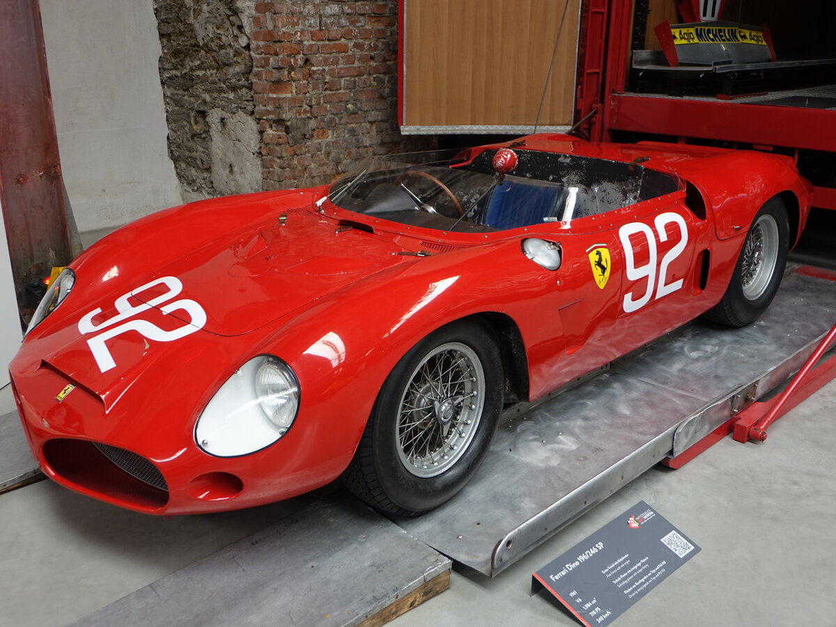 Ferrari Dino 196/246 SP, Baujahr 1961, V6, 1984 Cm, 210 PS, Nationales Automuseum The Loh Collection (27.06.2026)