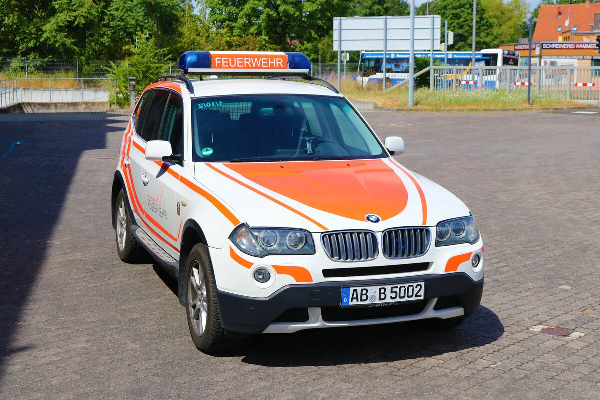 Feuerwehr Aschaffenburg BMW X3 (Florian Aschaffenburg 1/10-2) am 01.07.23 bei einen Fototermin. Vielen Dank für das tolle Shooting
