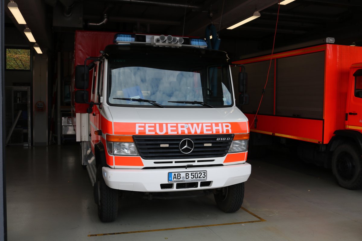 Feuerwehr Aschaffenburg Mercedes Benz Vario GW am 29.09.19 beim Tag der offenen Tür
