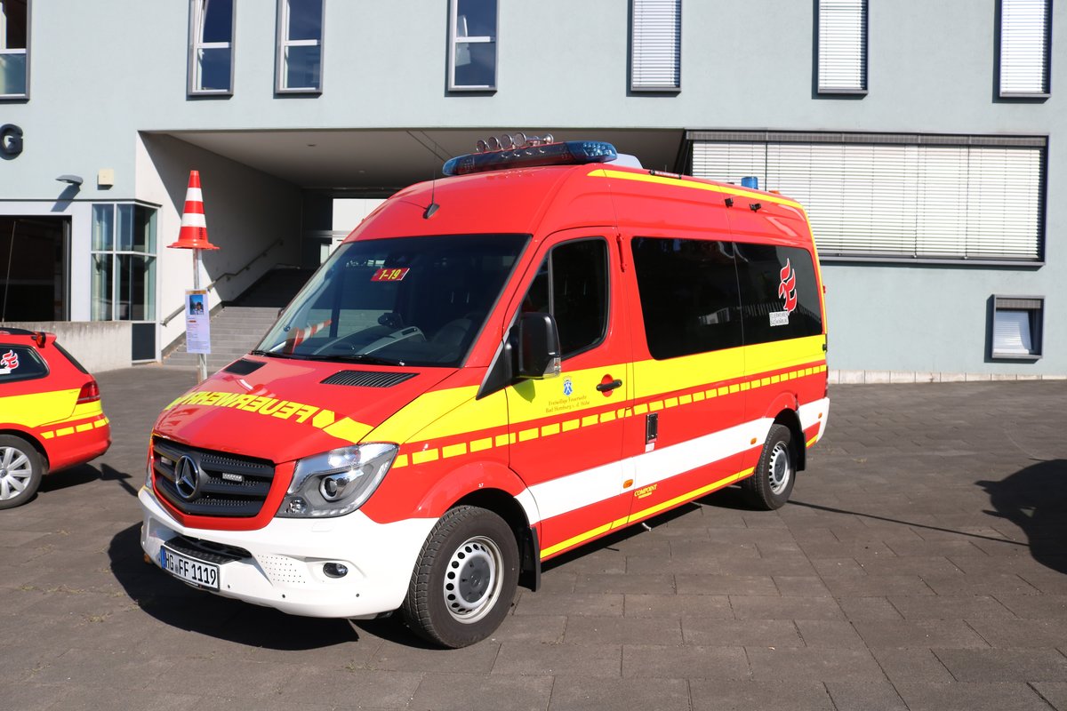 Feuerwehr Bad Homburg Mercedes Benz Sprinter MTW (Florian Homburg 1-19) am 12.08.18 beim Tag der Offenen Tür 