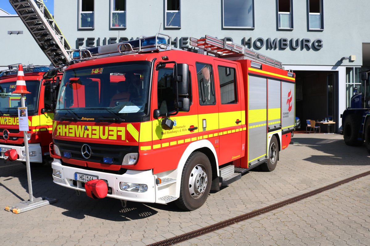 Feuerwehr Bad Homburg Mercedes Benz Atego VLF (Florian Homburg 1-46-1) am 12.08.18 beim Tag der Offenen Tür 